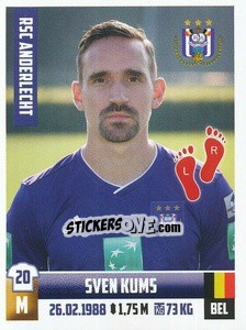 Sticker Sven Kums - Belgian Pro League 2018-2019 n. 18 - Panini