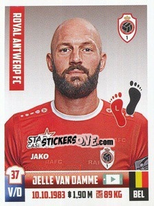 Sticker Jelle Van Damme - Belgian Pro League 2018-2019 n. 31 - Panini