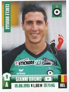 Sticker Gianni Bruno - Belgian Pro League 2018-2019 n. 60 - Panini