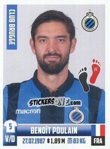 Sticker Benoît Poulain - Belgian Pro League 2018-2019 - Panini