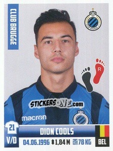 Sticker Dion Cools - Belgian Pro League 2018-2019 n. 71 - Panini