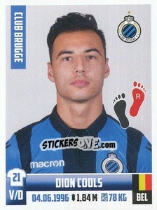 Figurina Dion Cools - Belgian Pro League 2018-2019 - Panini