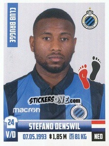 Cromo Stefano Denswil - Belgian Pro League 2018-2019 - Panini