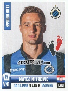 Figurina Matej Mitrovic - Belgian Pro League 2018-2019 - Panini