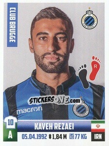 Sticker Kaveh Rezaei - Belgian Pro League 2018-2019 - Panini