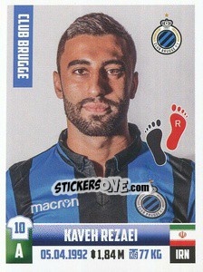 Cromo Kaveh Rezaei - Belgian Pro League 2018-2019 - Panini