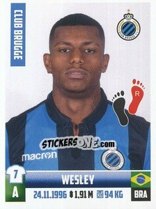 Cromo Wesley - Belgian Pro League 2018-2019 - Panini