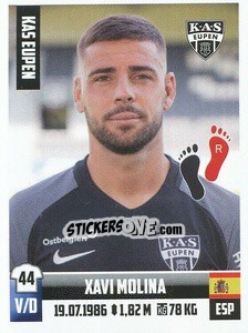 Sticker Xavi Molina - Belgian Pro League 2018-2019 n. 114 - Panini