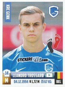 Sticker Leandro Trossard - Belgian Pro League 2018-2019 n. 142 - Panini