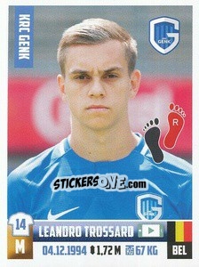 Figurina Leandro Trossard - Belgian Pro League 2018-2019 - Panini