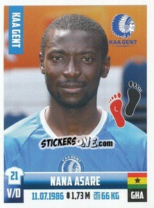 Cromo Nana Asare - Belgian Pro League 2018-2019 n. 155 - Panini