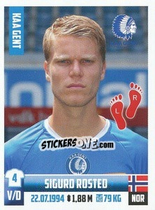 Cromo Sigurd Rosted - Belgian Pro League 2018-2019 - Panini