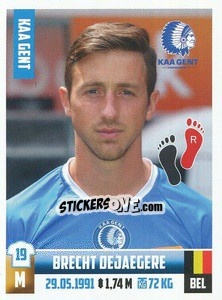 Sticker Brecht Dejaegere - Belgian Pro League 2018-2019 - Panini