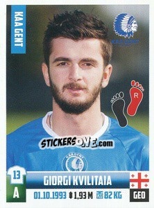 Sticker Giorgi Kvilitaia - Belgian Pro League 2018-2019 n. 168 - Panini