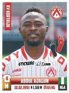 Cromo Abdul Ajagun - Belgian Pro League 2018-2019 - Panini