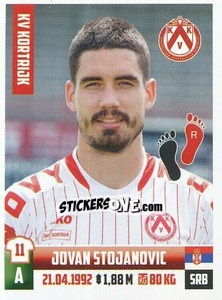 Cromo Jovan Stojanovic - Belgian Pro League 2018-2019 - Panini