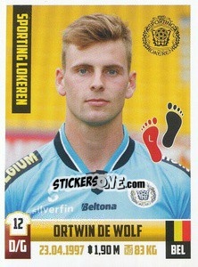 Cromo Ortwin De Wolf - Belgian Pro League 2018-2019 n. 194 - Panini