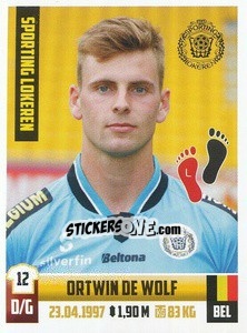 Figurina Ortwin De Wolf - Belgian Pro League 2018-2019 - Panini