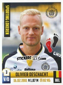 Cromo Olivier Deschacht - Belgian Pro League 2018-2019 - Panini