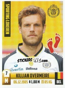 Sticker Killian Overmeire - Belgian Pro League 2018-2019 n. 202 - Panini