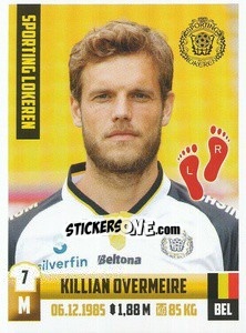 Cromo Killian Overmeire - Belgian Pro League 2018-2019 - Panini