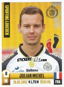 Cromo Julian Michel - Belgian Pro League 2018-2019 - Panini