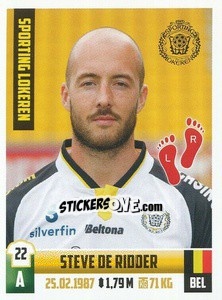 Sticker Steve De Ridder - Belgian Pro League 2018-2019 - Panini
