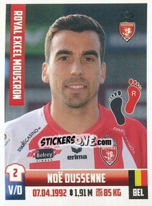 Sticker Noe Dussenne - Belgian Pro League 2018-2019 - Panini