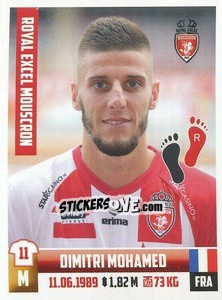 Figurina Dimitri Mohamed - Belgian Pro League 2018-2019 - Panini