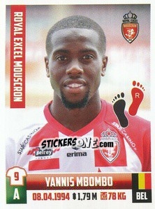Sticker Yannis Mbombo - Belgian Pro League 2018-2019 - Panini
