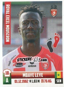 Sticker Mbaye Leye - Belgian Pro League 2018-2019 - Panini