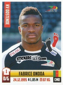 Sticker Fabrice Ondoa - Belgian Pro League 2018-2019 n. 236 - Panini