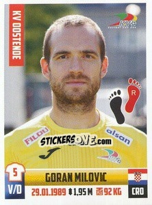 Figurina Goran Milovic - Belgian Pro League 2018-2019 - Panini