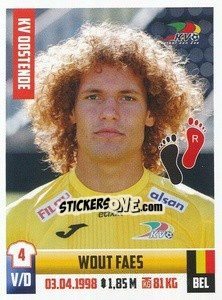 Sticker Wout Faes - Belgian Pro League 2018-2019 - Panini