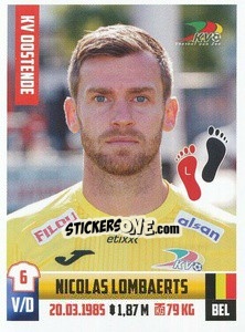 Cromo Nicolas Lombaerts - Belgian Pro League 2018-2019 - Panini