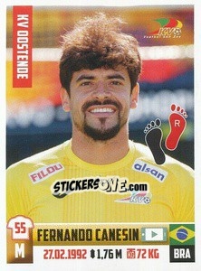 Sticker Fernando Canesin - Belgian Pro League 2018-2019 n. 248 - Panini