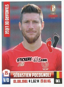 Cromo Sebastien Pocognoli - Belgian Pro League 2018-2019 - Panini