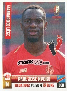 Figurina Paul Jose Mpoku - Belgian Pro League 2018-2019 - Panini