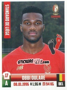 Figurina Obbi Oulare - Belgian Pro League 2018-2019 - Panini