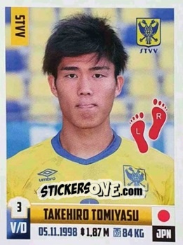 Sticker Takehiro Tomiyasu - Belgian Pro League 2018-2019 n. 281 - Panini
