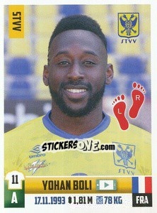 Sticker Yohan Boli - Belgian Pro League 2018-2019 - Panini