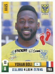 Figurina Yohan Boli - Belgian Pro League 2018-2019 - Panini