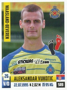 Figurina Aleksandar Vukotic - Belgian Pro League 2018-2019 - Panini