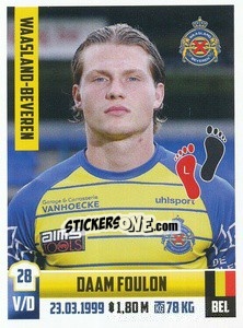 Sticker Daam Foulon - Belgian Pro League 2018-2019 - Panini