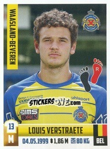 Cromo Louis Verstraete - Belgian Pro League 2018-2019 - Panini