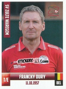 Figurina Francky Dury - Belgian Pro League 2018-2019 - Panini