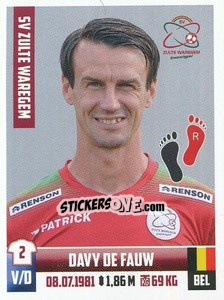 Sticker Davy De Fauw - Belgian Pro League 2018-2019 n. 321 - Panini