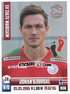 Cromo Johan Bjordal - Belgian Pro League 2018-2019 - Panini