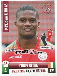 Sticker Chris Bedia - Belgian Pro League 2018-2019 - Panini
