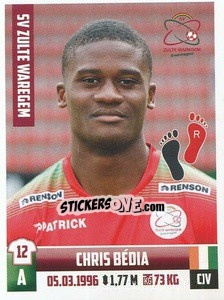 Sticker Chris Bedia - Belgian Pro League 2018-2019 n. 333 - Panini